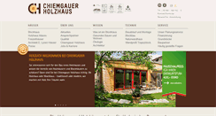 Desktop Screenshot of chiemgauer-holzhaus.de